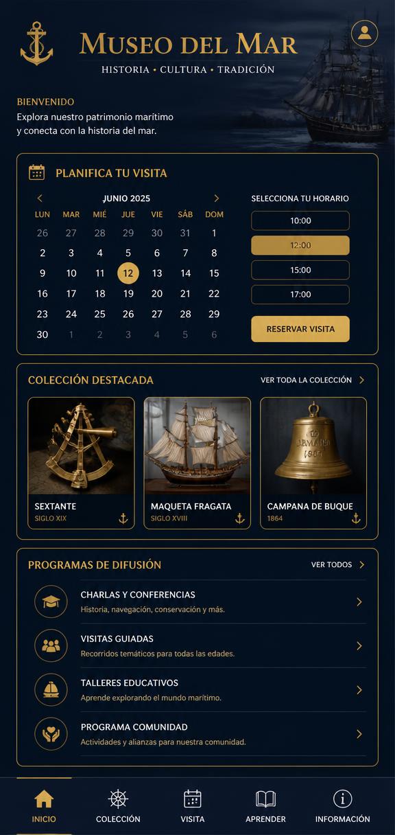 Pantalla real de Museo del Mar